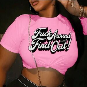 Summer Casual Letter
Print Short Sleeve T-Shirt
FAFO